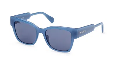 Max & Co Mo0045 90v Women's Sunglasses Blue Size 52