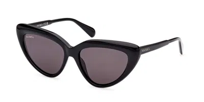 Max & Co Mo0047 01a Women's Sunglasses Black Size 55