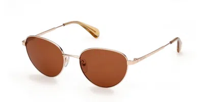 Max & Co Mo0050 28e Women's Sunglasses Gold Size 52