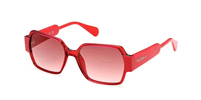 Max & Co Mo0051 66t Women's Sunglasses Red Size 54