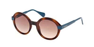 Max & Co Mo0052 52f Women's Sunglasses Tortoiseshell Size 50 In Brown