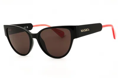 Max & Co Mo0053 01a Shiny Black/smoke In Brown