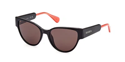 Max & Co Mo0053 01a Women's Sunglasses Black Size 54