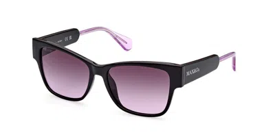 Max & Co Mo0054 05z Women's Sunglasses Black Size 55