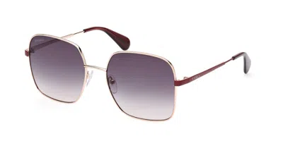 Max & Co Mo0056 28f Women's Sunglasses Gold Size 56