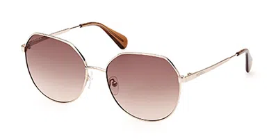 Max & Co Mo0060 32f Women's Sunglasses Gold Size 58 In Pink
