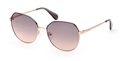 Max & Co Mo0060 33b Women's Sunglasses Gold Size 58