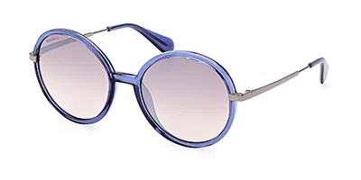 Max & Co Mo0064 87f Women's Sunglasses Blue Size 55