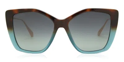 Max & Co Mo0065 56n Women's Sunglasses Tortoiseshell Size 54 In Green