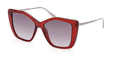 Max & Co Mo0065 66b Women's Sunglasses Red Size 54
