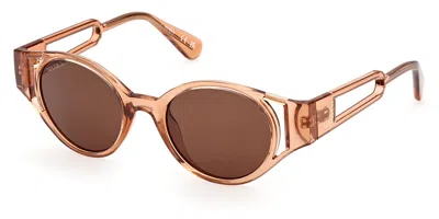 Max & Co Mo0069 45e Women's Sunglasses Brown Size 48