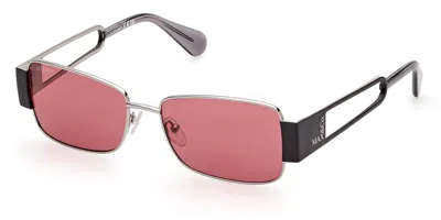 Max & Co Mo0070 14s Women's Sunglasses Silver Size 55