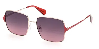 Max & Co Mo0072 28b Women's Sunglasses Gold Size 56