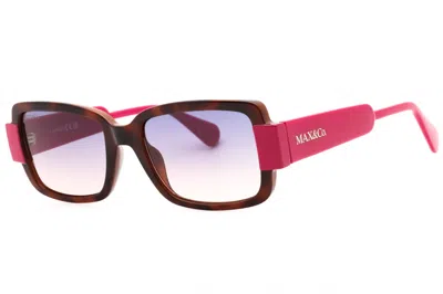 Max & Co Mo0074 Rectangular Gradient Lens Sunglasses In Brown