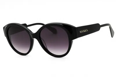Max & Co Mo0076 Round Acetate Sunglasses In Black