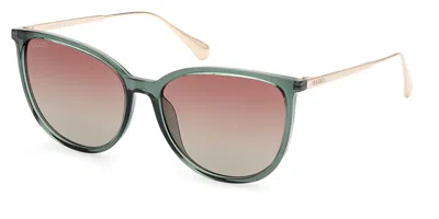 Max & Co Mo0078 98p Women's Sunglasses Green Size 57