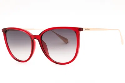 Max & Co Mo0078 Oval Gradient Lens Sunglasses In Red