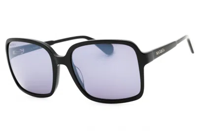 Max & Co Mo0079 Rectangular Acetate Sunglasses In Black