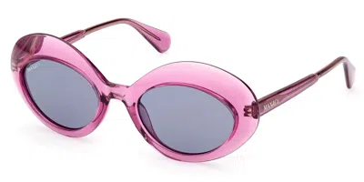 Max & Co Mo0080 72v Women's Sunglasses Pink Size 52