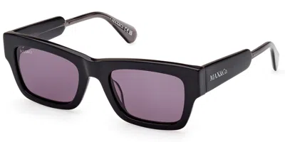 Max & Co Mo0081 01a Women's Sunglasses Black Size 50