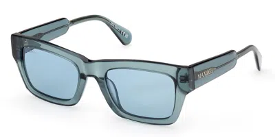 Max & Co Mo0081 96n Women's Sunglasses Green Size 52