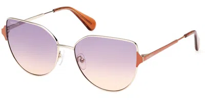 Max & Co Mo0082 32z Women's Sunglasses Gold Size 57