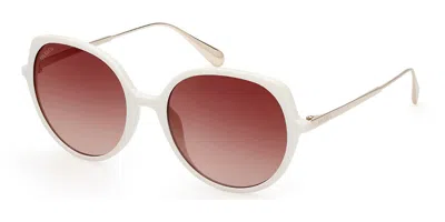Max & Co Mo0088 21f Women's Sunglasses White Size 54