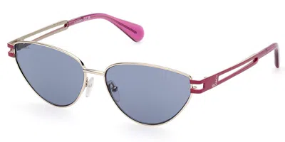 Max & Co Mo0089 32v Women's Sunglasses Gold Size 56