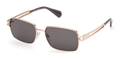 Max & Co Mo0090 33a Women's Sunglasses Gold Size 54