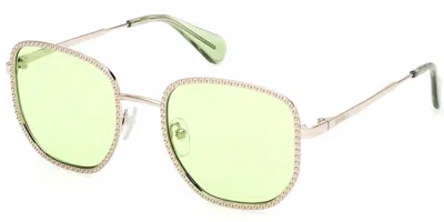 Max & Co Mo0091 32n Women's Sunglasses Gold Size 52