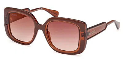 Max & Co Mo0096 50f Women's Sunglasses Brown Size 52