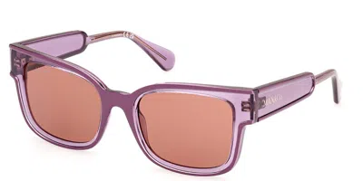 Max & Co Mo0098 81e Women's Sunglasses Purple Size 53