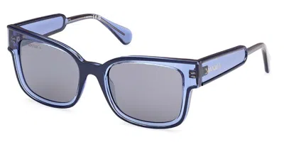 Max & Co Mo0098 90c Women's Sunglasses Blue Size 53