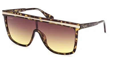 Max & Co Mo0099 55f Women's Sunglasses Tortoiseshell Size 99 In Brown