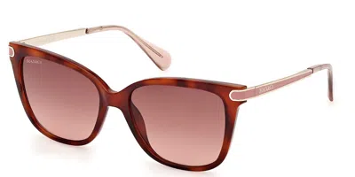 Max & Co Mo0100 52f Women's Sunglasses Tortoiseshell Size 55 In Brown