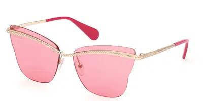 Max & Co Mo0103 32s Women's Sunglasses Gold Size 60