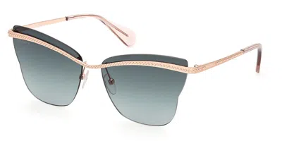 Max & Co Mo0103 33p Women's Sunglasses Gold Size 60 In Blue