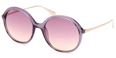 Max & Co Mo0109 81z Women's Sunglasses Purple Size 56