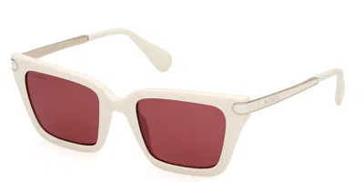 Max & Co Mo0110 21s Women's Sunglasses White Size 50
