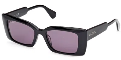 Max & Co Mo0117 01a Women's Sunglasses Black Size 52