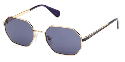 Max & Co Mo0118 30v Women's Sunglasses Gold Size 54