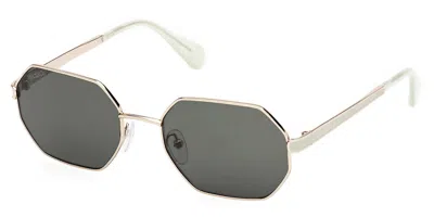 Max & Co Mo0118 32n Women's Sunglasses Gold Size 54