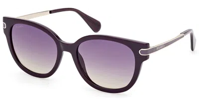 Max & Co Mo0121 81z Women's Sunglasses Purple Size 55 In Black