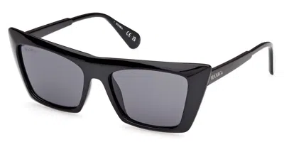 Max & Co Mo0122 01a Women's Sunglasses Black Size 54