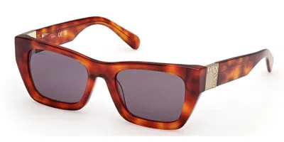 Max & Co Mo0124 53a Women's Sunglasses Tortoiseshell Size 50 In Brown