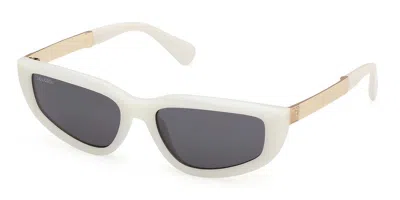 Max & Co Mo0125 25a Women's Sunglasses White Size 56
