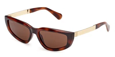 Max & Co Mo0125 52e Women's Sunglasses Tortoiseshell Size 56 In Multi