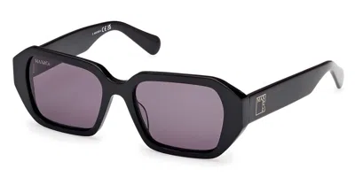 Max & Co Mo0126 01a Women's Sunglasses Black Size 53