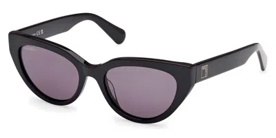 Max & Co Mo0127 01a Women's Sunglasses Black Size 51