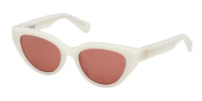 Max & Co Mo0127 25e Women's Sunglasses White Size 54